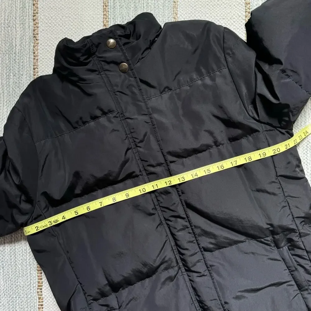 Max Mara Weekend Black Zip Up Long Reversible Puffer Coat Women’s Size US 14 - Picture 9 of 11
